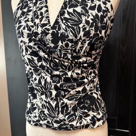 BCBG MAXAZRIA black and white halter top - Picture 2 of 6